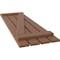Ekena Millwork Americraft 4-Board (2 Batten) Wood Spaced Board-n-Batten Shutters w/ Z-Bar, ARW102SB415X77BTH, PR ARW102SB415X77BTH - alternate 7